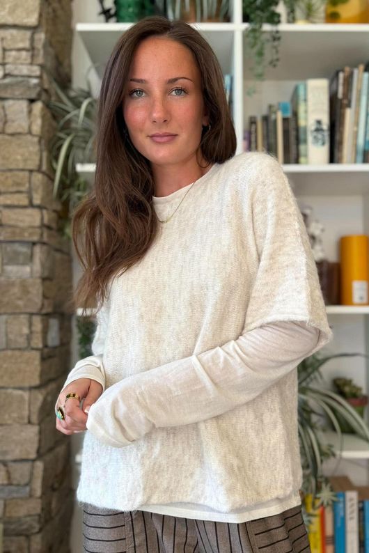 Clemmie Box Knit Calico Marl